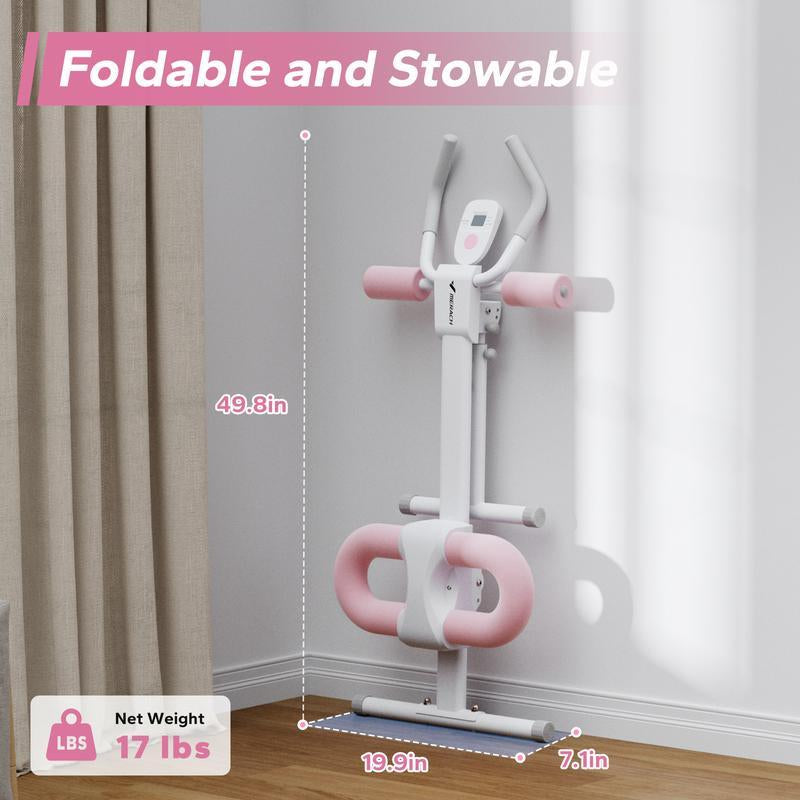 Adjustable Ab Trainer at Home Gym - Abs, Arm, Leg, Buttocks Shaper, Core Exercise Equipment for Home Gym