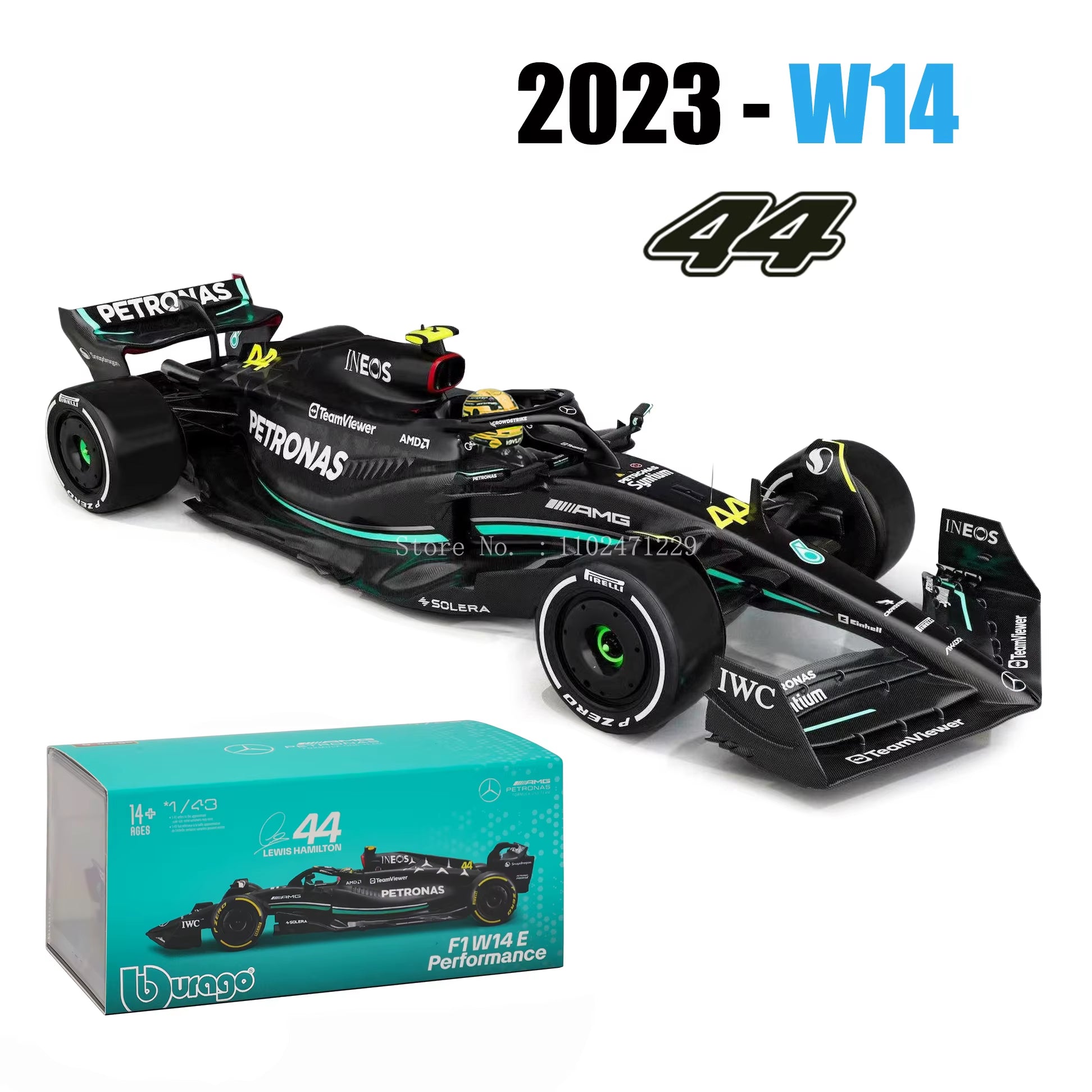 Bburago 1:43 F1 2024 Mclaren  Mercedes Benz W15 Ferrari SF24 Red Bull RB20 Alpine A524 Alloy Car Racing Model Gift Toy