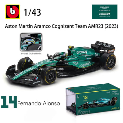 Bburago 1:43 F1 2024 Mclaren  Mercedes Benz W15 Ferrari SF24 Red Bull RB20 Alpine A524 Alloy Car Racing Model Gift Toy