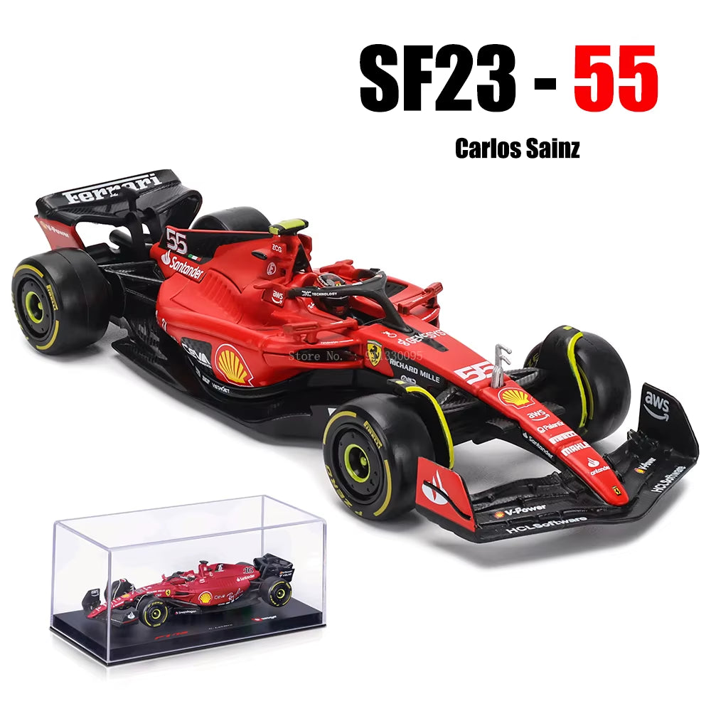 Bburago 1:43 F1 2024 Mclaren  Mercedes Benz W15 Ferrari SF24 Red Bull RB20 Alpine A524 Alloy Car Racing Model Gift Toy