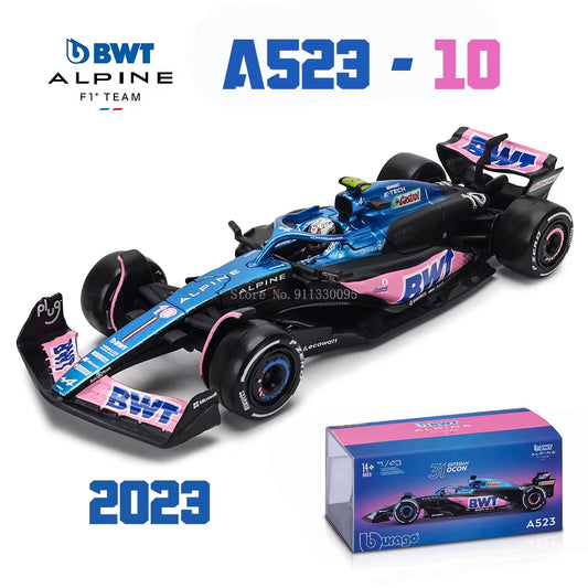 Bburago 1:43 F1 2024 Mclaren  Mercedes Benz W15 Ferrari SF24 Red Bull RB20 Alpine A524 Alloy Car Racing Model Gift Toy