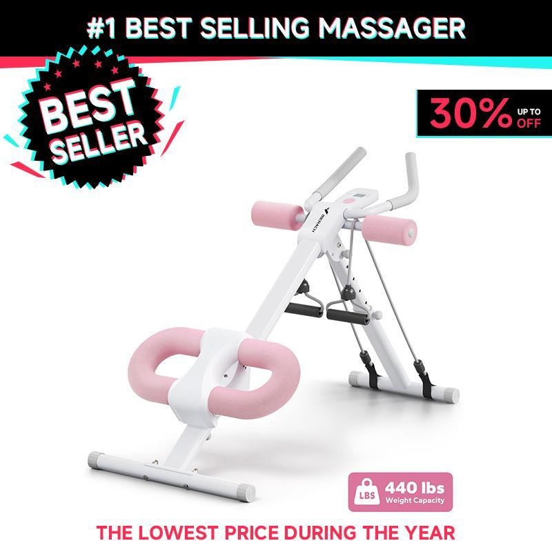 Adjustable Ab Trainer at Home Gym - Abs, Arm, Leg, Buttocks Shaper, Core Exercise Equipment for Home Gym