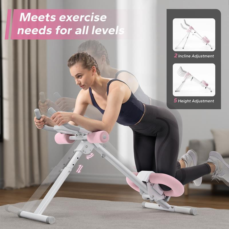 Adjustable Ab Trainer at Home Gym - Abs, Arm, Leg, Buttocks Shaper, Core Exercise Equipment for Home Gym