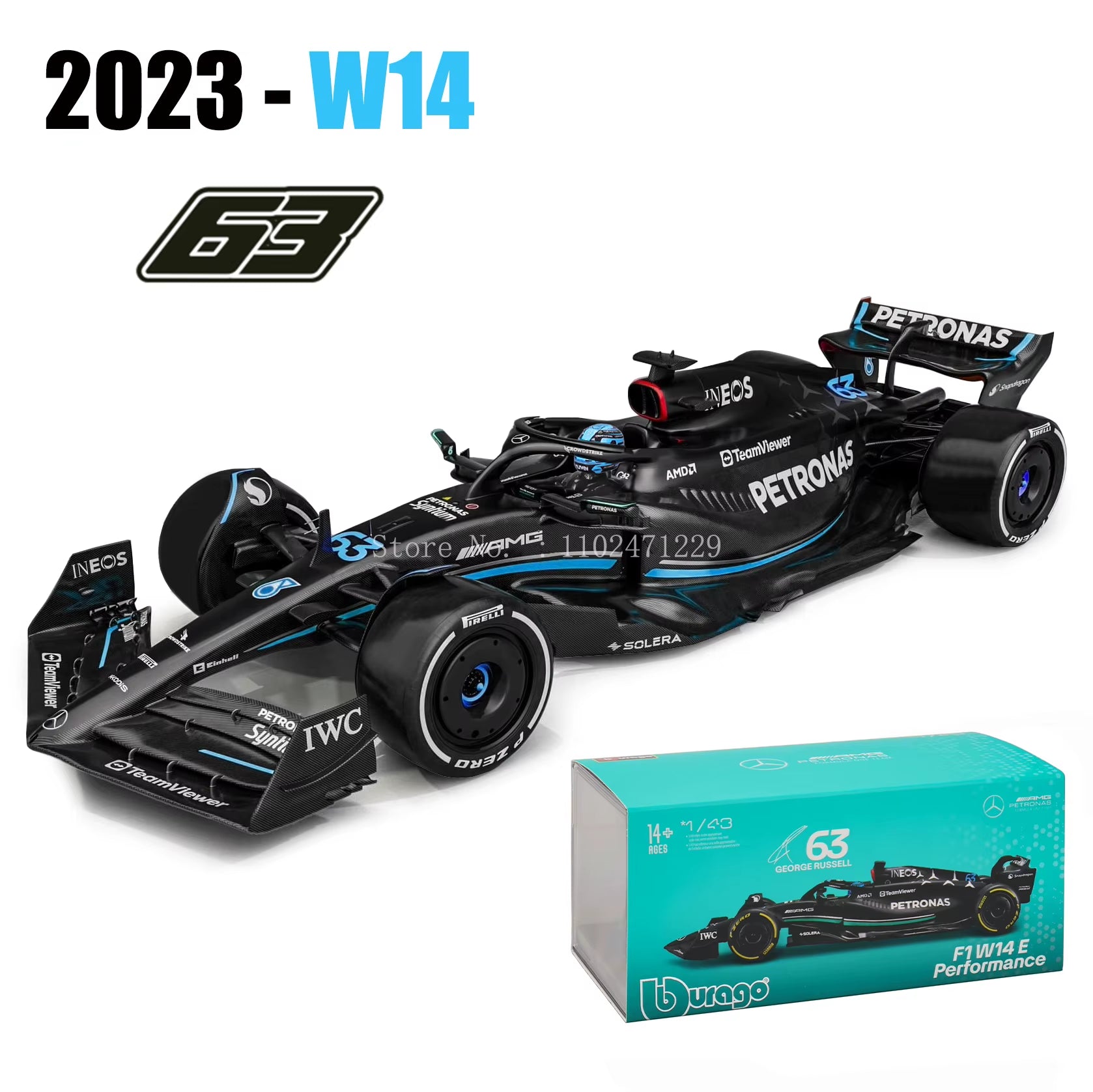 Bburago 1:43 F1 2024 Mclaren  Mercedes Benz W15 Ferrari SF24 Red Bull RB20 Alpine A524 Alloy Car Racing Model Gift Toy
