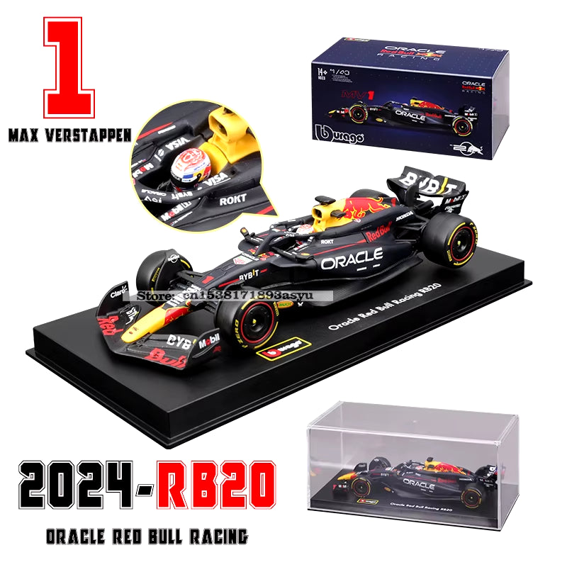 Bburago 1:43 F1 2024 Mclaren  Mercedes Benz W15 Ferrari SF24 Red Bull RB20 Alpine A524 Alloy Car Racing Model Gift Toy